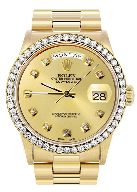 mens gold rolex day date|day date gold Rolex price.